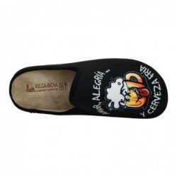 Chinelas Cerveza Vulca-Bicha Negros para Hombre modelo 1835