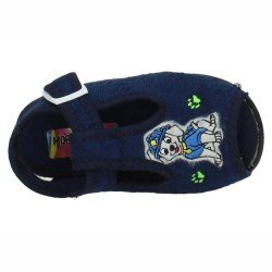 Chinelas Perrito Moranchel Marino para Niño modelo 15036