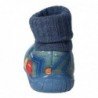 Chinela con Calcetin Puchitos Jeans para Niña modelo 1034