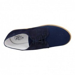 Zapatos Serraje Leon Shoes Marino para Niño modelo Sbz-191
