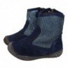 720502 Botas piel purpurina color MARINO
