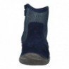 720502 Botas piel purpurina color MARINO
