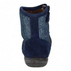 720502 Botas piel purpurina color MARINO