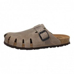Zuecos de Piel Inter-Bios Pardo para Mujer modelo 7506