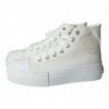 BJSH527062 Botines CANVAS color BLANCO