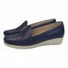Mocasines de Piel Parymedio Marino para Mujer modelo 1780