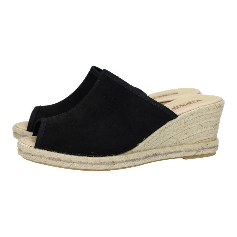 Zuecos de Esparto Kokis Negros para Mujer modelo 55660