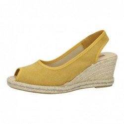 Alpargatas Unisex Piatte In Esparto Made In Spain - Giallo, Taglia 41 - Modello 7