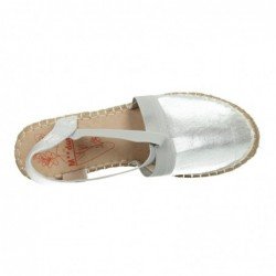 Alpargata Metalizada Mandarina Plata para Mujer modelo 852Df