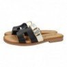 Sandalias Planas Sandali Negros para Mujer modelo 23005