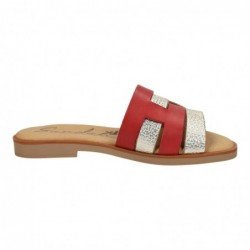 Sandalias Planas Sandali Rojos para Mujer modelo 24100