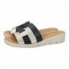 Sandalias de Piel Sandali Negros para Mujer modelo 24100