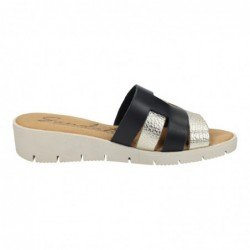 Sandalias de Piel Sandali Negros para Mujer modelo 24100