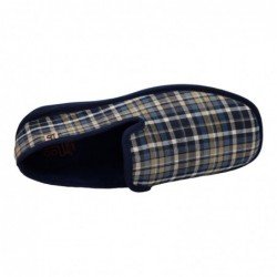 Chinela de Cuadros Berevere Marino para Hombre modelo V4150