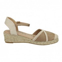 24M107 Esparteñas encaje color TAUPE