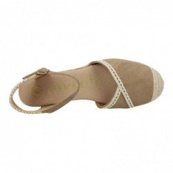 24M107 Esparteñas encaje color TAUPE