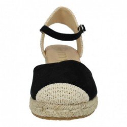 Esparteñas de Cuña Mysoft Negros para Mujer modelo 25M102