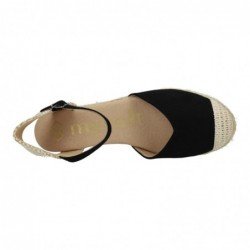 Esparteñas de Cuña Mysoft Negros para Mujer modelo 25M102