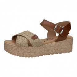 Sandalias Plataforma Sandali Cuero para Mujer modelo M621