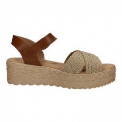 Sandalias Plataforma Sandali Cuero para Mujer modelo M621