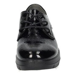 24M583 Zapatos de cordón color NEGRO
