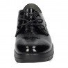 24M583 Zapatos de cordón color NEGRO