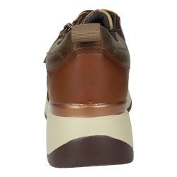 24M545 Deportivas con cuña color CUERO