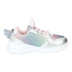 Deportivas Unicorn Conguitos Plata para Niña modelo Cosh261018