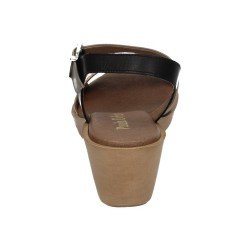 Sandalia con Cuña Paula Urban Oro para Mujer modelo 29-7133