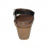 Sandalia con Cuña Paula Urban Oro para Mujer modelo 29-7133