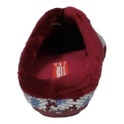 Chinelas Calentitas Norteñas Burdeos para Mujer modelo 35-192
