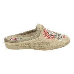 Chinelas Perritos Gema Garcia Taupe para Mujer modelo 7900-22