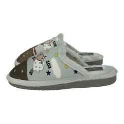 Chinelas Ovejas Made In Spain Grises para Hombre modelo 3010