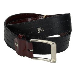 Cinturón de Piel Attanze Granate para Hombre modelo X534