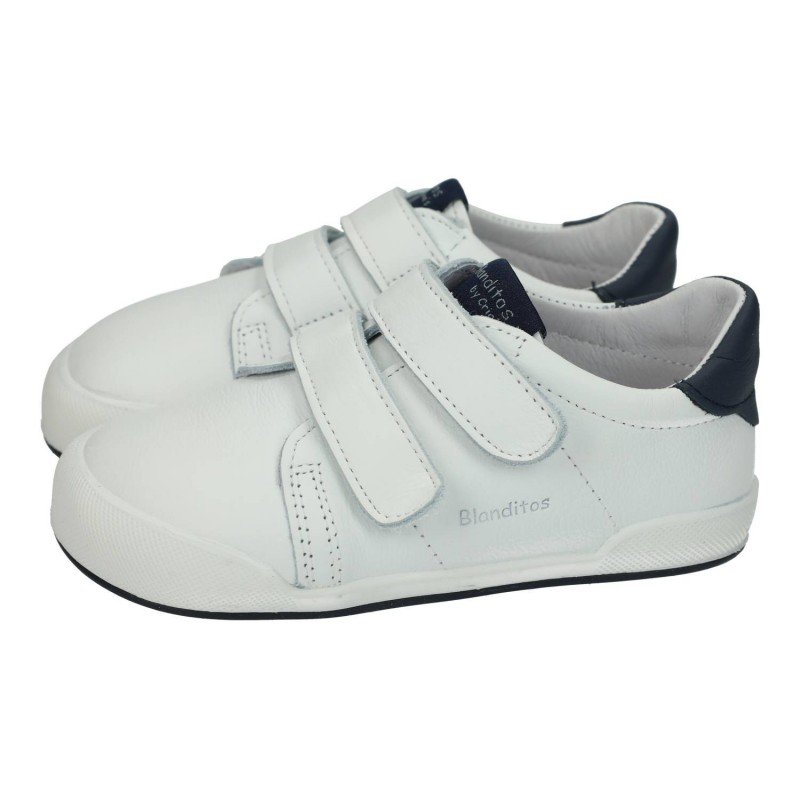 Deportivo Respetuoso Blanditos By Crios Blanco-Marino para Niño modelo Londres