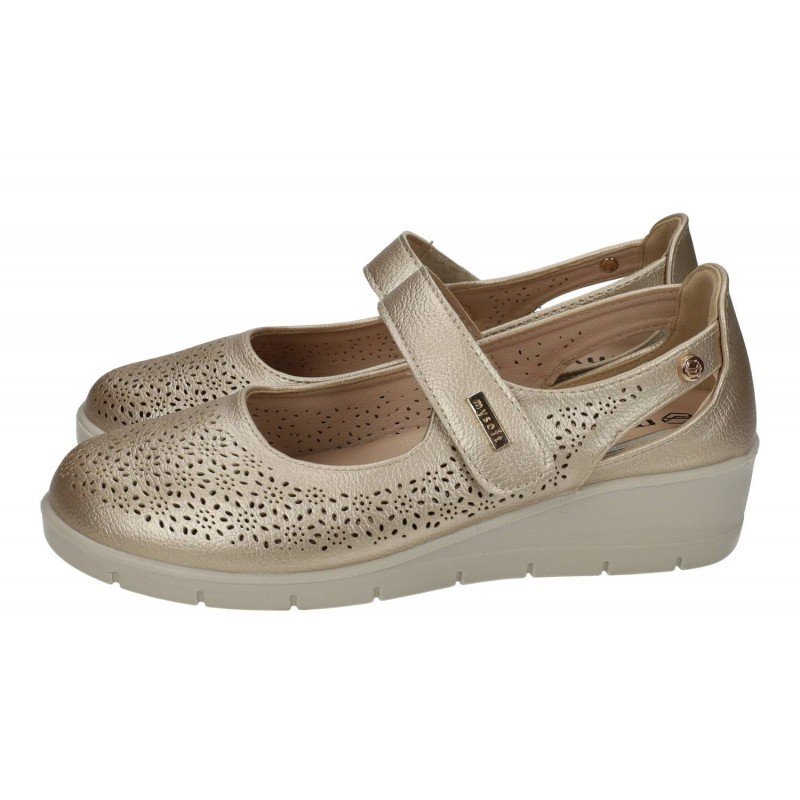 Manoletinas Caladas Mysoft Platino para Mujer modelo 25M208