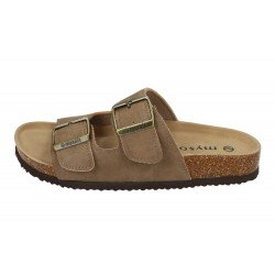 Sandalias de Pala Mysoft Taupe para Mujer modelo 25M075