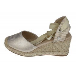 Alpargatas Lazos Refresh Oro para Mujer modelo 172642