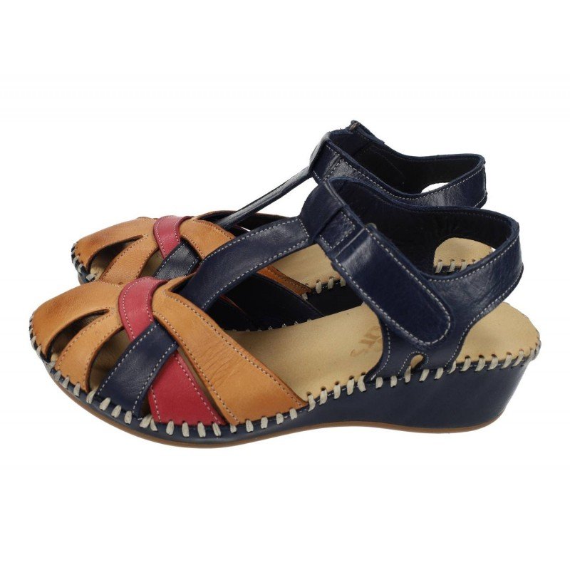 Sandalias de Piel 48 Horas Marino para Mujer modelo 514012/29