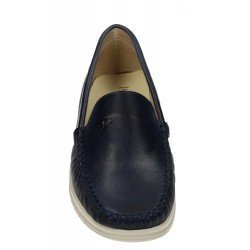 Mocasín de Piel Parymedio Marino para Mujer modelo 1703