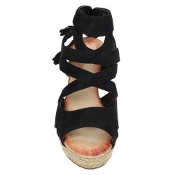 Cuñas de Tiras Mandarina Negros para Mujer modelo 920-220