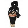Cuñas de Tiras Mandarina Negros para Mujer modelo 920-220