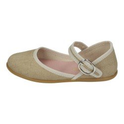 Manoletinas Casual Conguitos Taupe para Niña modelo Cosh586006
