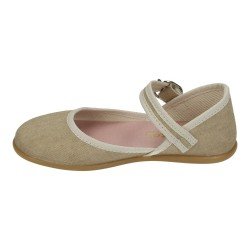 Manoletinas Casual Conguitos Taupe para Niña modelo Cosh586006