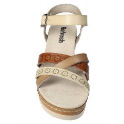Sandalias de Tiras Refresh Beige para Mujer modelo 172682