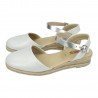 Esparteña Cómoda Kokis Plata para Mujer modelo 47327