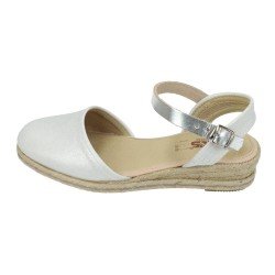Esparteña Cómoda Kokis Plata para Mujer modelo 47327