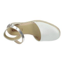 Esparteña Cómoda Kokis Plata para Mujer modelo 47327