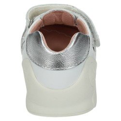 Sandalias Piel Biomecanics Blanco-Plata para Niña modelo 252104-B313