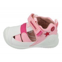 Sandalia Estrella Biomecanics Blancos para Niña modelo 252182-B050